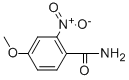 structure of CAS# 33844-22-3, 4-Methoxy-2-Nitrobenzamide;4-Methoxy-2-Nitro-Benzamide;2-Nitro-P-Anisamide