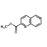 structure of CAS# 338760-63-7, Methyl 1,6-Naphthyridine-2-Carboxylate;methyl pyridino[3,4-e]pyridine-2-carboxylate;Methyl1,6-naphthyridine-2-carboxylate;Methyl-1,6-naphthyridine-2-carboxylate