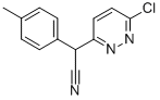 structure of CAS# 339008-32-1, 2-(6-Chloropyridazin-3-Yl)-2-(4-Methylphenyl)Acetonitrile;6-Chloro-^A-(4-Methylphenyl)-3-Pyridazineacetonitrile;6-Chloro-ɑ-(4-Methylphenyl)-3-Pyridazineacetonitrile
