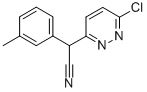 structure of CAS# 339008-33-2, 2-(6-Chloropyridazin-3-Yl)-2-(3-Methylphenyl)Acetonitrile;6-Chloro-^A-(3-Methylphenyl)-3-Pyridazineacetonitrile;6-Chloro-ɑ-(3-Methylphenyl)-3-Pyridazineacetonitrile