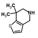 CAS#: 339055-35-5， 7,7-Dimethyl-4,5,6,7-Tetrahydrothieno[3,2-c]Pyridine