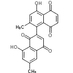 CAS#: 33916-25-5， 4,8'-Dihydroxy-2,6'-Dimethyl-1,2'-Binaphthalene-1',4',5,8-Tetrone