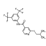 CAS#: 339181-24-7， N-[3,5-Bis(Trifluoromethyl)Phenyl]-2-(Isobutylsulfanyl)Isonicotinamide