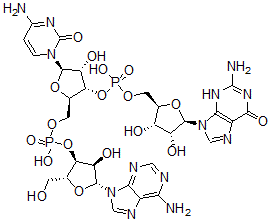 CAS#: 3393-25-7， [(2R,3S,4R,5R)-5-(2-Amino-6-Oxo-3H-Purin-9-Yl)-3,4-Dihydroxyoxolan-2-Yl]Methyl [(2R,3S,4R,5R)-5-(4-Amino-2-Oxopyrimidin-1-Yl)-2-[[[(2R,3S,4R,5R)-5-(6-Aminopurin-9-Yl)-4-Hydroxy-2-(Hydroxymethyl)Oxolan-3-Yl]Oxy-Hydroxyphosphoryl]Oxymethyl]-4-Hydroxyoxolan-3-Yl] Hydrogen Phosphate
