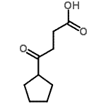 结构式 CAS# 3400-90-6, 4-环戊基-4-氧代丁酸