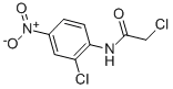 structure of CAS# 34004-41-6, 2-Chloro-N-(2-Chloro-4-Nitro-Phenyl)-Acetamide