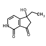 CAS#: 340268-45-3， 5-Ethyl-5-Hydroxy-5,6-Dihydro-1H-Cyclopenta[c]Pyridine-1,7(2H)-Dione