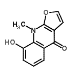 CAS#: 340827-06-7， 8-Hydroxy-9-Methylfuro[2,3-b]Quinolin-4(9H)-One