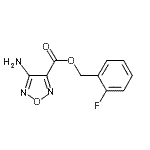 CAS#: 340828-48-0， 2-Fluorobenzyl 4-Amino-1,2,5-Oxadiazole-3-Carboxylate