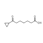 structure of CAS# 34131-41-4, 7-Cyclopropyl-7-Oxoheptanoic Acid;7-Cyclopropyl-7-oxoheptanoic acid