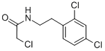 结构式 CAS# 34162-22-6, 2-氯-N-[2-(2,4-二氯-苯基)-乙基]-乙酰胺