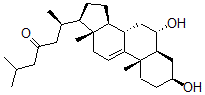 CAS#: 34218-94-5， (2R)-2-[(3S,5S,6S,8S,10S,13R,14S,17R)-3,6-Dihydroxy-10,13-Dimethyl-2,3,4,5,6,7,8,12,14,15,16,17-Dodecahydro-1H-Cyclopenta[a]Phenanthren-17-Yl]-6-Methylheptan-4-One