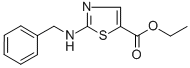 structure of CAS# 342394-00-7, Ethyl 2-(Benzylamino)-1,3-Thiazole-5-Carboxylate;ETHYL 2-(BENZYLAMINO)-1,3-THIAZOLE-5-CARBOXYLATE