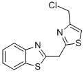 structure of CAS# 342405-25-8, 2-([4-(Chloromethyl)-1,3-Thiazol-2-Yl]Methyl)-1,3-Benzothiazole;2-([4-(CHLOROMETHYL)-1,3-THIAZOL-2-YL]METHYL)-1,3-BENZOTHIAZOLE