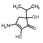 CAS#: 342616-73-3， 3-Amino-2,5-Dihydroxy-5-Isopropyl-2-Cyclopenten-1-One