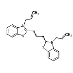 CAS#: 34263-37-1， 3-Allyl-2-[(1E,3Z)-3-(3-Allyl-1,3-Benzothiazol-2(3H)-Ylidene)-1-Propen-1-Yl]-1,3-Benzothiazol-3-Ium
