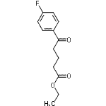 结构式 CAS# 342636-36-6, 乙基5-(4-氟苯基)-5-氧代戊酸酯