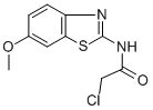 structure of CAS# 3427-30-3, 2-Chloro-N-(6-Methoxy-Benzothiazol-2-Yl)-Acetamide;2-CHLORO-N-(6-METHOXY-BENZOTHIAZOL-2-YL)-ACETAMIDE;2-Chloro-N-(6-Methoxy-2-Benzothiazolyl)-Acetamide