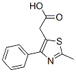 结构式 CAS# 34272-66-7, 2-(2-甲基-4-苯基-1,3-噻唑-5-基)乙酸