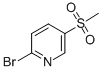 structure of CAS# 343262-51-1, 2-Bromo-5-(Methylsulfonyl)Pyridine;2-Bromo-5-(Methylsulphonyl)Pyridine;2-BROMO-5-METHANESULFONYL-PYRIDINE;2-BROMO-5-(METHYLSULFONYL)PYRIDINE