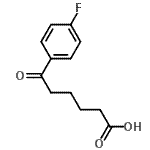 结构式 CAS# 343319-07-3, 6-(4-氟苯基)-6-氧代己酸