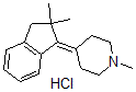 CAS 登录号：34332-00-8， 4-(2,2-二甲基-3H-茚-1-亚基)-1-甲基哌啶盐酸盐