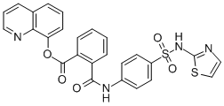 CAS#: 34352-08-4， Quinolin-8-Yl 2-[[4-(1,3-Thiazol-2-Ylsulfamoyl)Phenyl]Carbamoyl]Benzoate