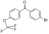 structure of CAS# 34367-36-7, (4-Bromo-Phenyl)-(4-Trifluoromethoxy-Phenyl)-Methanone;(4-BROMO-PHENYL)-(4-TRIFLUOROMETHOXY-PHENYL)-METHANONE;4-Bromo-4'-(Trifluoromethoxy)Benzophenone 98%;4-Bromo-4'-(Trifluoromethoxy)Benzophenone98%