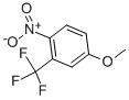 structure of CAS# 344-39-8, 4-Methoxy-1-Nitro-2-Trifluoromethyl-Benzene;Benzene,4-Methoxy-1-Nitro-2-(Trifluoromethyl)-;1-Methoxy-4-Nitro-3-(Trifluoromethyl)Benzene;4-METHOXY-1-NITRO-2-TRIFLUOROMETHYL-BENZENE