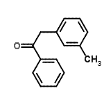 结构式 CAS# 34403-03-7, 2-(3-甲基苯基)-1-苯乙酮