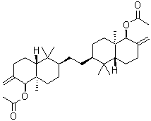 CAS#: 34434-99-6， 1,2-Ethanediylbis[(1S,4aR,6S,8aR)-5,5,8A-Trimethyl-2-Methylenedecahydronaphthalene-1,6-Diyl] Diacetate