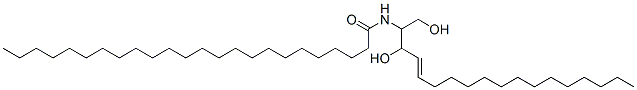structure of CAS# 34435-05-7, C14 Ceramide;N-MYRISTOYL-D-SPHINGOSINE;C14-D-ERYTHRO-SPHINGOSINE;N-Lignoceroylsphingosine