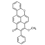 CAS#: 34453-37-7， 3-Methoxy-2-Phenyl-1H-Naphtho[2,1,8-Mna]Xanthen-1-One