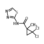 CAS 登录号：345314-55-8， 2,2-二氯-1-甲基-N-(1,3,4-噻二唑-2-基)环丙烷甲酰胺