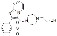 CAS#: 3458-58-0， 2-[4-[[2-(2-Methylsulfonylphenyl)Imidazo[3,2-a]Pyrimidin-3-Yl]Methyl]Piperazin-1-Yl]Ethanol