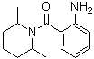 结构式 CAS# 345990-94-5, (2-氨基苯基)(2,6-二甲基-1-哌啶基)甲酮