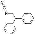 structure of CAS# 34634-22-5, 2,2-Diphenylethyl Isothiocyanate;(2-Isothiocyanato-1-Phenyl-Ethyl)Benzene;2,2-Diphenylethyl Isothiocyanate;Ccris 7552