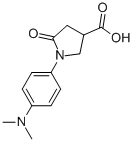 structure of CAS# 346644-26-6, (3S)-1-(4-Dimethylaminophenyl)-5-Oxopyrrolidine-3-Carboxylic acid;(3S)-1-(4-Dimethylaminophenyl)-5-Oxo-Pyrrolidine-3-Carboxylate;(3S)-1-(4-Dimethylaminophenyl)-5-Oxo-3-Pyrrolidinecarboxylate;(3S)-1-(4-Dimethylaminophenyl)-5-Keto-Pyrrolidine-3-Carboxylate