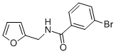结构式 CAS# 346663-79-4, 3-溴-N-(呋喃-2-基甲基)苯甲酰胺