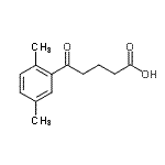 结构式 CAS# 34670-08-1, 5-(2,5-二甲基苯基)-5-氧代戊酸