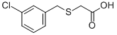 structure of CAS# 34722-33-3, 2-[[(3-Chlorophenyl)Methyl]Thio]-Aceticacid;2-[(3-Chlorophenyl)Methylthio]Acetate;2-[(3-Chlorobenzyl)Thio]Acetate;2-[(3-Chlorophenyl)Methylsulfanyl]Ethanoate