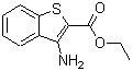 结构式 CAS# 34761-09-6, 3-氨基-1-苯并噻吩-2-羧酸乙酯