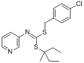 CAS#: 34763-27-4， [1-(4-Chlorophenyl)-2,3-Dimethylpentan-3-Yl] (Pyridin-3-Ylamino)Methanedithioate