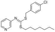 CAS#: 34763-28-5， 1-[(4-Chlorophenyl)Methylsulfanyl]-1-Heptylsulfanyl-N-Pyridin-3-Ylmethanimine
