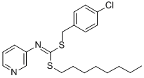 CAS#: 34763-29-6， 1-[(4-Chlorophenyl)Methylsulfanyl]-1-Octylsulfanyl-N-Pyridin-3-Ylmethanimine