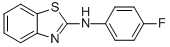 structure of CAS# 348-45-8, Benzothiazol-2-Yl-(4-Fluoro-Phenyl)-Amine;1,3-Benzothiazol-2-Yl-(4-Fluorophenyl)Amine;Enamine_001782;Mls001007714
