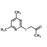 CAS#: 348138-15-8， 1-[(4,6-Dimethyl-2-Pyrimidinyl)Sulfanyl]Acetone