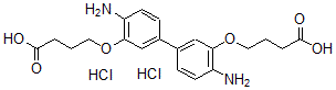 CAS#: 34915-18-9， 4-[2-Amino-5-[4-Amino-3-(4-Hydroxy-4-Oxobutoxy)Phenyl]Phenoxy]Butanoic Acid Dihydrochloride