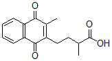 CAS#: 34927-45-2， 2-Methyl-4-(3-Methyl-1,4-Dioxonaphthalen-2-Yl)Butanoic Acid
