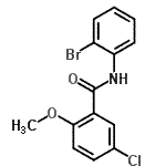 CAS#: 349538-99-4， N-(2-Bromophenyl)-5-Chloro-2-Methoxybenzamide